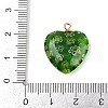 Handmade Millefiori Lampwork Heart Pendants LAMP-L080-01P-04-3