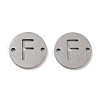 Non-Tarnish 201 Stainless Steel Hollow Flat Round Links FIND-R149-03F-P-1