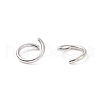 Tarnish Resistant 304 Stainless Steel Jump Rings X-STAS-R049-6x0.8mm-2