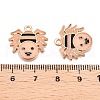 Halloween Theme Rack Plating Luminous Alloy Enamel Pendants ENAM-N056-230G-5