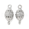 Brass Micro Pave Cubic Zirconia Connector Charms KK-U056-25P-1