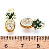 Rack Plating Alloy Rhinestone Pendants PALLOY-T090-48-3