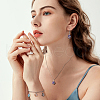 SUPERFINDINGS 60Pcs Wire Wrapped Electroplate Glass Pendants PALLOY-FH0008-76B-6
