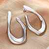 304 Stainless Steel Teardrop Stud Earrings EJEW-B108-13P-1