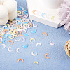  120Pcs 6 Colors Resin 3D Moon Cabochons MRMJ-TA0001-31-6