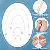 SUPERFINDINGS 4Pcs 4 Style ABS Pearl Beaded Bag Strap FIND-FH0005-32B-4