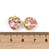 Brass Micro Pave Cubic Zirconia Charms KK-R226-06G-03-3