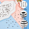 HOBBIESAY 379Pcs 12 Styles Tibetan Style Alloy Spacer Beads Sets TIBEB-HY0001-09-5