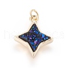 Druzy Resin Pendants KK-J273-AG-2