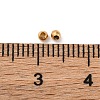 Glossy Brass Round Spacer Beads KK-WH0055-01LG-3