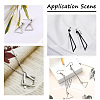 Craftdady 60Pcs 6 Style 304 Stainless Steel Linking Ring STAS-CD0001-22-7