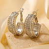Geometric Brass Stud Earrings KJ3209-1-1