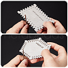 Unicraftale 2Pcs 2 Styles Stainless Steel Wet Film Thickness Gauge Comb TOOL-UN0001-37-4