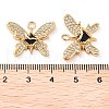 Rack Plating Brass Micro Pave Cubic Zirconia Pendants KK-M280-13G-02-3