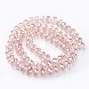 Electroplate Glass Beads Strands GR12MM-AB-3
