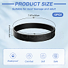 CREATCABIN 12Pcs Word Silicone Cord Bracelet Wristband BJEW-CN0001-05B-2