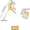 Unicraftale 40Pcs 304 Stainless Steel Stud Earring Findings STAS-UN0022-52-5