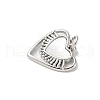 Brass Pave Natural White Shell Heart Charms with Jump Rings KK-S522-08A-P-2