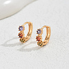 Elegant Brass Hoop Earrings NK1311-4