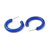 Textured Ring Acrylic Stud Earrings EJEW-P251-38-3
