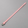 Blank PU Leather Cord Bracelet with Alloy Clasps AJEW-TAC0041-01B-01-1