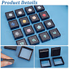 HOBBIESAY 15Pcs Clear Window Plastic Loose Diamond Boxes OBOX-HY0001-02B-5