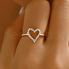 925 Sterling Silver Micro Pave Zirconia Finger Rings for Women SF4347-1-5