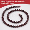 Olycraft 2 Strands Natural Garnet Beads Strands G-OC0002-37-4