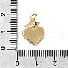 Brass Micro Pave Cubic Zirconia Pendants KK-S523-06G-3