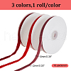 ARRICRAFT 3 Rolls 3 Colors Single Face Velvet Ribbon OCOR-AR0001-63-2