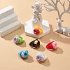 Cute 3D Resin Finger Ring RJEW-JR00538-01-2