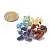 Natural Mixed Gemstone Chips & Pearl Beaded Flower Brooch Pin JEWB-BR00106-4