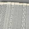   24 Yards 8 Styles Polyester Embroidery Mesh Flower Lace Ribbon OCOR-PH0004-73-4