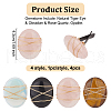 4Pcs 4 Style Oval Gemstone Car Air Vent Clips JEWB-AB00027-2