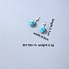 Handmade Fashion Gemstone Stainless Steel Bead Earrings Accessories for Autumn/Winter VH6205-12-1