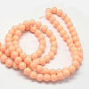 Baking Painted Glass Round Bead Strands DGLA-Q020-8mm-06-3