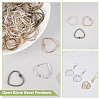 AHADERMAKER 90Pcs 3 Colors Zinc Alloy Pendants FIND-GA0004-25-4