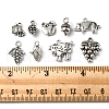 54Pcs 9 Style Tibetan Style Alloy Fruit Charms TIBEP-FS0001-11-5