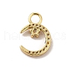 Rack Plating Brass Micro Pave Cubic Zirconia Charms KK-P230-21G-A-2