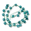 Synthetic Turquoise Dyed Beads Strands G-F513-02A-01-2