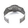 Constellation Alloy Open Cuff Bangles for Women Men BJEW-C064-01AS-05-3