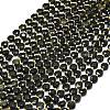Natural Golden Sheen Obsidian Beads Strands G-C116-A56-02-2