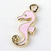 Sea Horse Alloy Enamel Pendants X-ENAM-Q033-38A-2