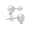 Mother's Day Jewellery Natural Pearl Ear Studs EJEW-P286-54P-2