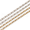 Craftdady 10 Yards 2 Colors Brass Rhinestone Strass Chains CHC-CD0001-03-8