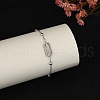 Brass Oval Link Bracelets XB4113-2-2