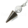 Natural Tiger Eye Cone Dowsing Pendulum Big Pendants G-C114-02P-18-3