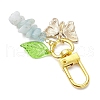 Natural Aquamarine Chips Pendant Decorations HJEW-JM03258-04-4