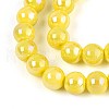 Electroplate Opaque Glass Beads Strands GLAA-T032-P8mm-AB16-3