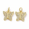 Brass Micro Pave Cubic Zirconia Pendants KK-E068-VF055-2